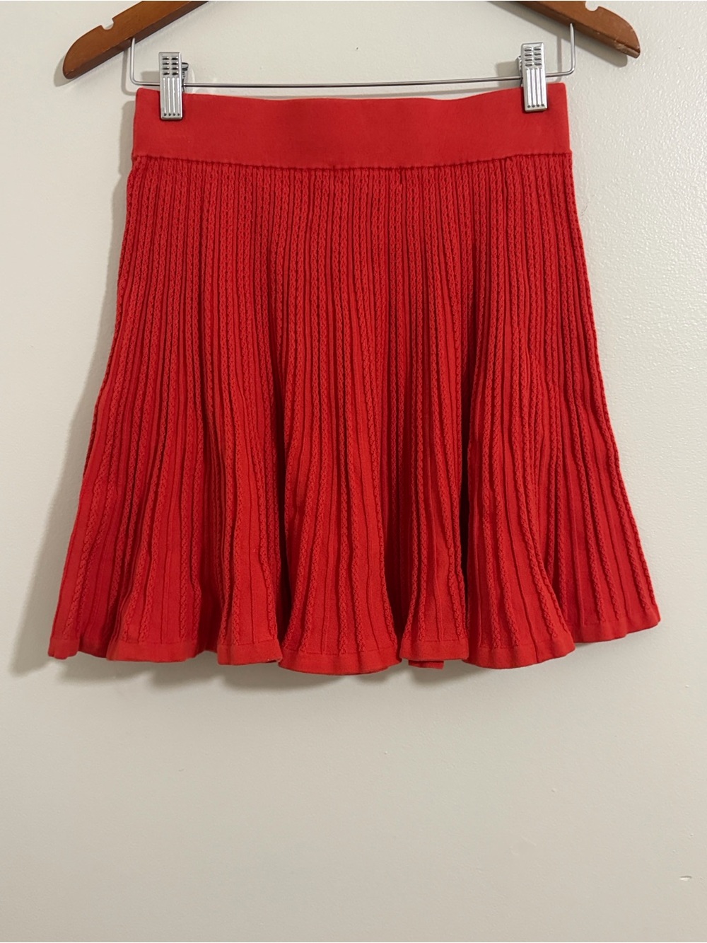 BODEN Knitted Pointelle Preppy Casual Comfy Skirt In Tomato Size M - Picture 10 of 10